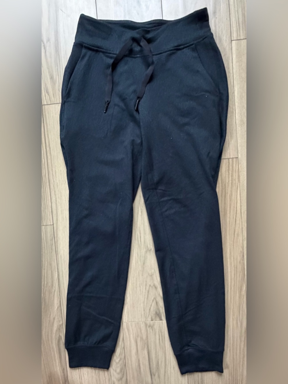 Lululemon Pant Womens 4 Blue/Black Heathered Jogger Elastic Waist Pockets